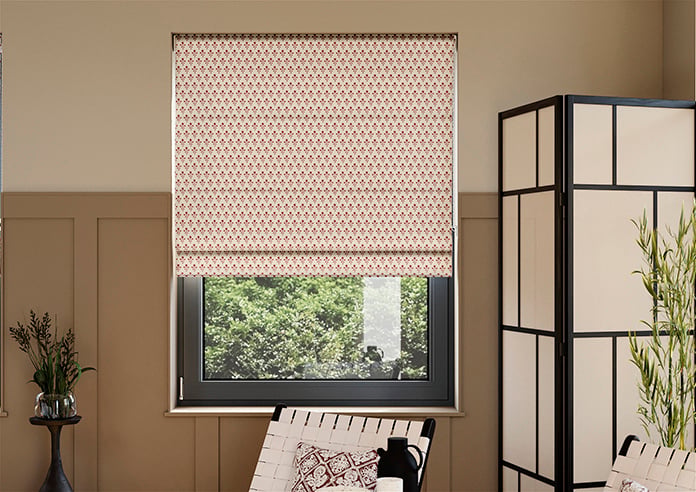 Emily Bond Hawthorn, Swiss Red - Roman Blind - Image 3
